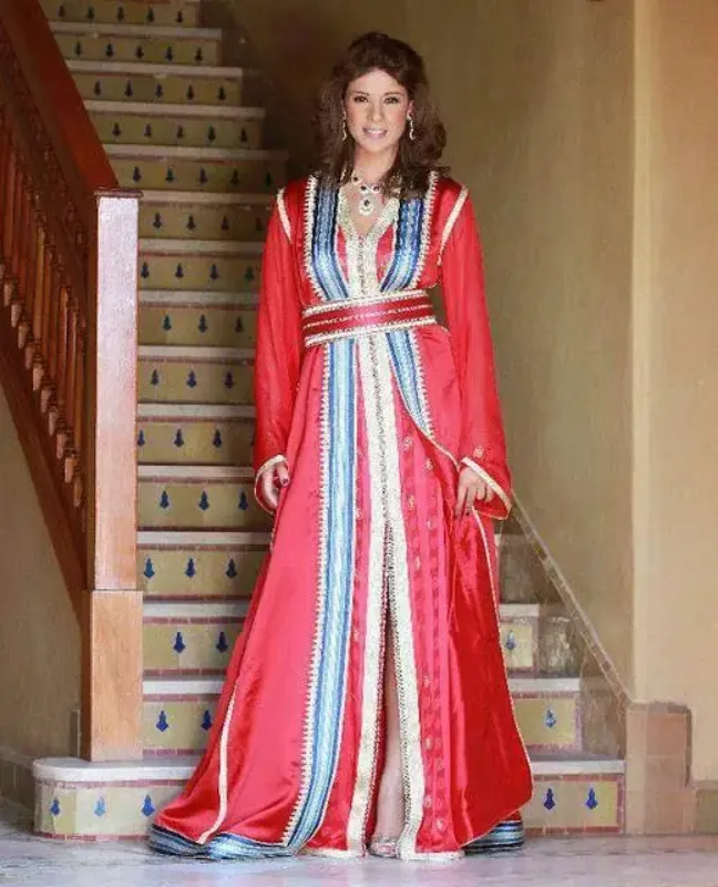 Picture of Radhe Designer Multicolor Georgette Kaftan Dress for Women - F582