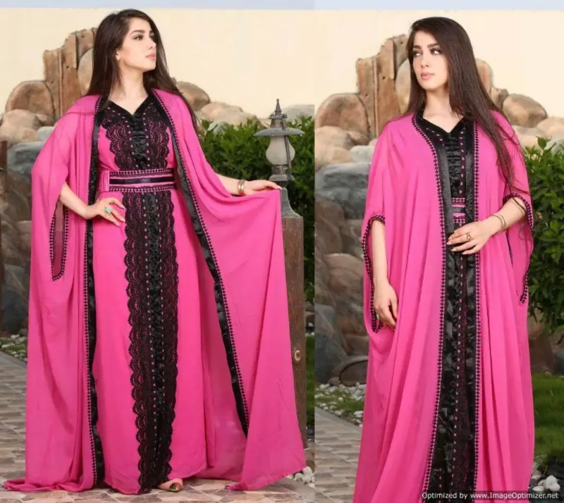 Picture of Radhe Designer Multicolor Georgette Kaftan Dress for Women - F853