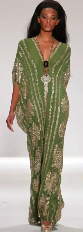 Picture of Radhe Designer Multicolor Georgette Kaftan Dress for Women - F696