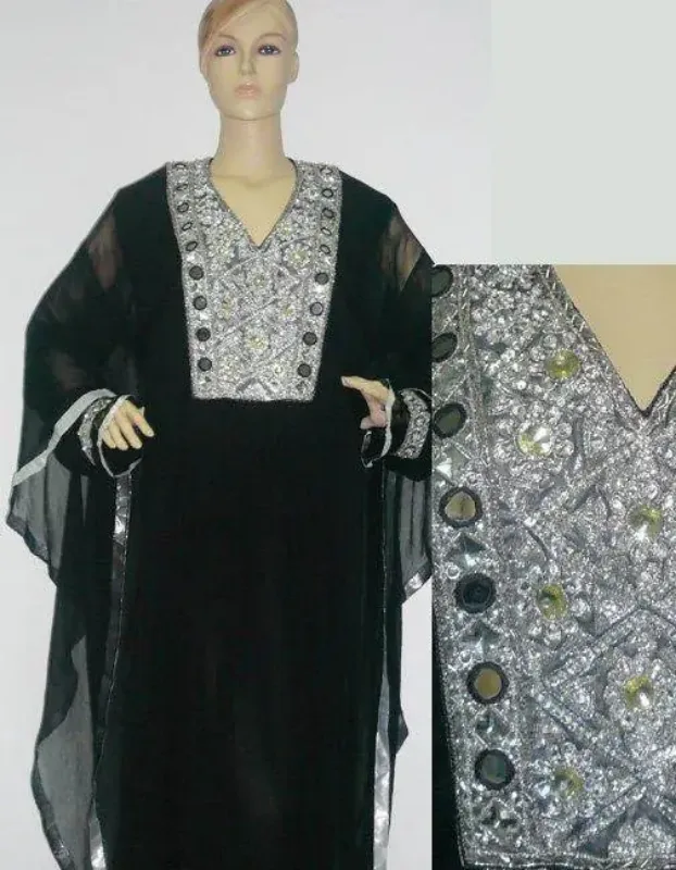 Picture of Radhe Designer Blue Georgette Kaftan Dress for Women - F583
