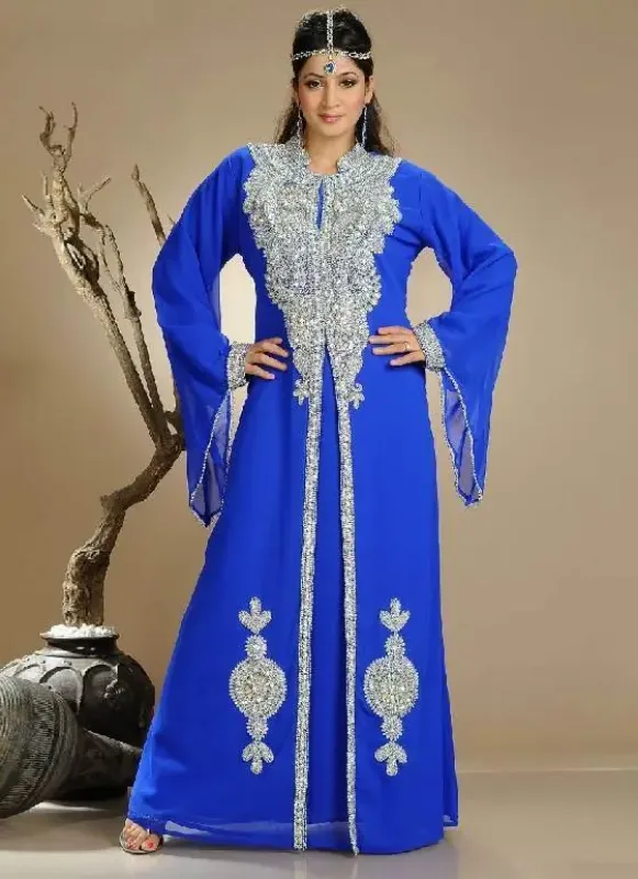Picture of Radhe Designer Multicolor Georgette Kaftan Dress for Women - F422