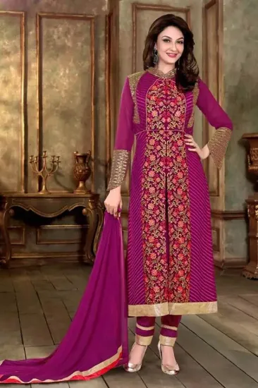 Picture of elegant arabic caftan party wear long sleeve floor touc