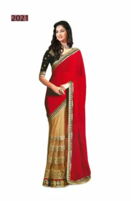 Picture of Fancy Heavy Pakistani Partywear Sari Reception Bollywoo