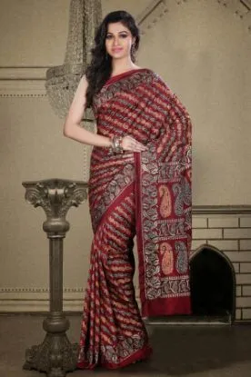 Picture of Fancy Saree Partywear Women Traditional Wedding Sari D