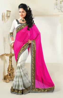 Picture of Fancy South India Silk Saree Heavy Jari Soft Silk Saree