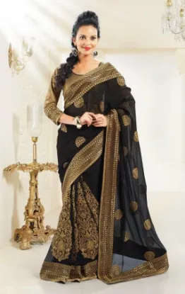 Picture of Festival Women Party Wear Indian Bollywood Saree Design