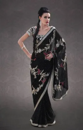 Picture of u designer party saree partywear indian pakistani sari 