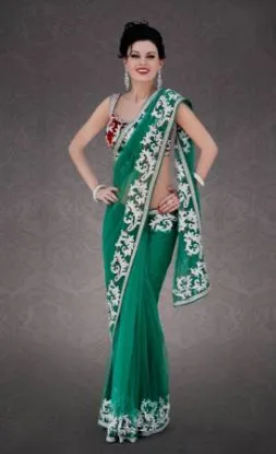 Picture of u partywear saree indian bollywood sari bridal traditio