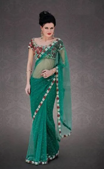 Picture of u partywear saree sari bridal traditional wear designer