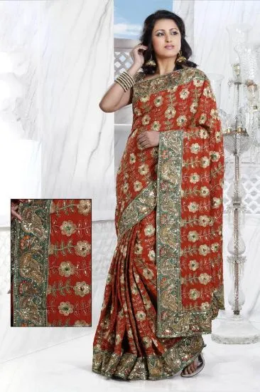 Picture of u saree wedding partywear stylish sari designer pakista