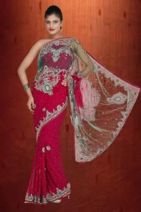 Picture of designer saree bollywood ethnic pakistani fancy partywe