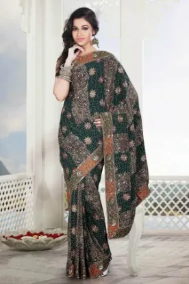 Picture of dress partywear saree wedding exclusive bollywood sari 
