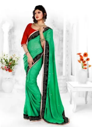 Picture of indian ethnic casual saree blouse design sari moroccan 