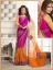 Picture of indian trandy poly cotton red modest maxi gown saree wo