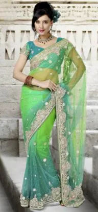 Picture of indian ethnic handmade saree pure silk beige floral pri