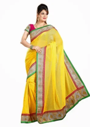 Picture of green silk designer indian women ethnic party wear desi