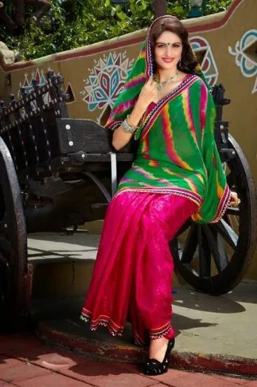 Picture of green women's silk cotton grand pallu full work silk gr
