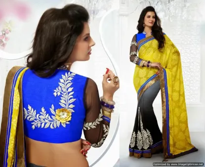 Picture of india ethnic casual designer sari beige multi modest ma