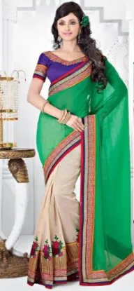 Picture of indian handmade style sari ethnic wear set of dress wom