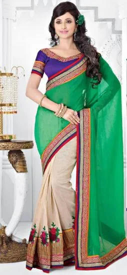 Picture of indian handmade style sari ethnic wear set of dress wom