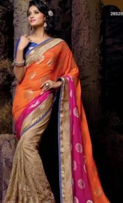 Picture of maroon silk fancy handloom soft jari work silk saree mo
