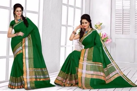 Picture of pakistani georgette lace work sari women party wear des