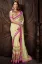 Picture of handmade saree indian art silk woven pallu border plain