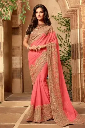 Picture of handmade saree indian art silk zari woven craft dress m