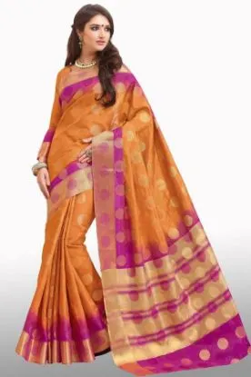 Picture of handmade saree pure crepe silk printed hand embroidered