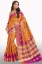 Picture of handmade saree pure crepe silk printed hand embroidered