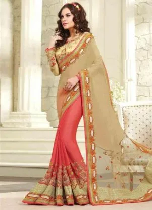 Picture of bollywood designer indian wedding partywear half net ha
