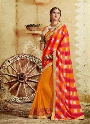 Picture of bollywood designer indian wedding partywear saree lates