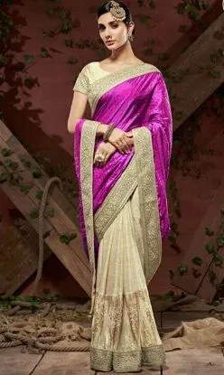 Picture of bollywood designer indian wedding partywear saree mirro