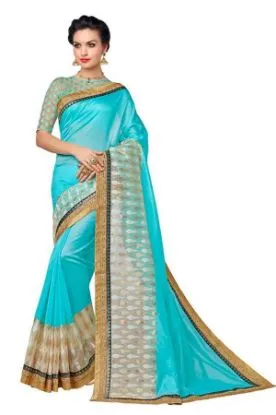 Picture of latest designer sari resham zari work banarasi saree co