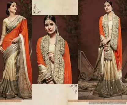 Picture of latest indian bollywood designer georgette printed sare