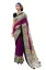 Picture of purple indian bollywood crepe silk saree wedding wear s