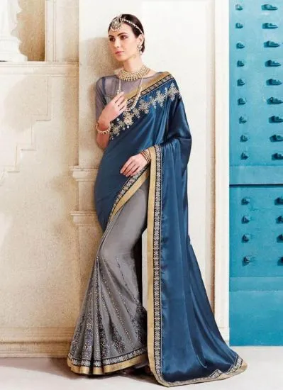 Picture of sanskriti handmade indian printed ethnic saree pure sil