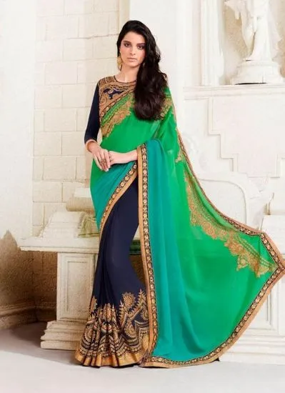 Picture of u sari designer traditional indian bollywood saree ethn