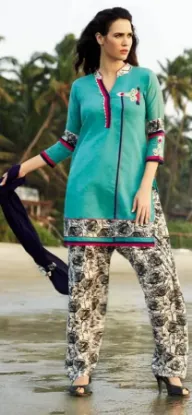 Picture of print handmade long evening party women dress ankleleng