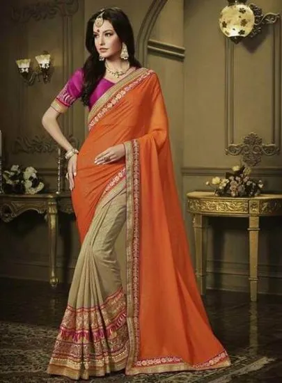 Picture of bridal wedding velvet sari net designer saree indian p,