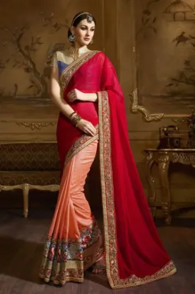 Picture of brown color silk kotta handloom grand pallu border mode