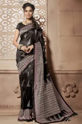 Picture of brownfancy silk saree heavy silk saree diwali festivel,