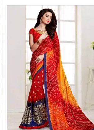Picture of designer nice indian party wear saree ethnic bridal he,