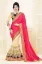 Picture of designer pink peach embroidered bollywood style sari s,