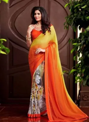 Picture of designer saree bollywood indian partywear sari traditi,