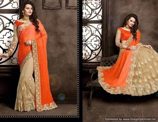 Picture of indian bollywood designer saree party wear ethnic paki,