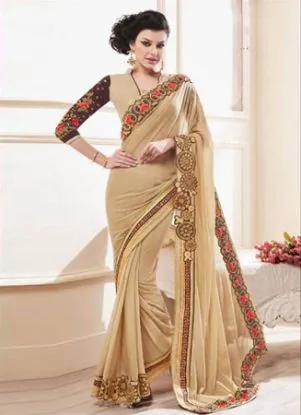 Picture of indian ethnic casual designer wear sari modest maxi gow