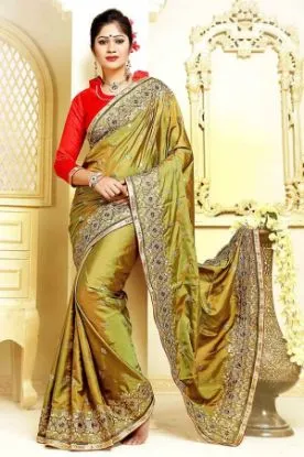 Picture of indian ethnic casual designer wear sari modest maxi gow