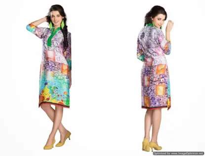 Picture of summer women bandage batik print kaftan evening party b