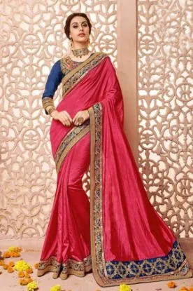 Picture of handmade saree pure georgette silk self woven embroider